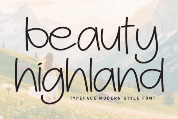 Beauty Highland: A Handwritten Font for Professional Branding