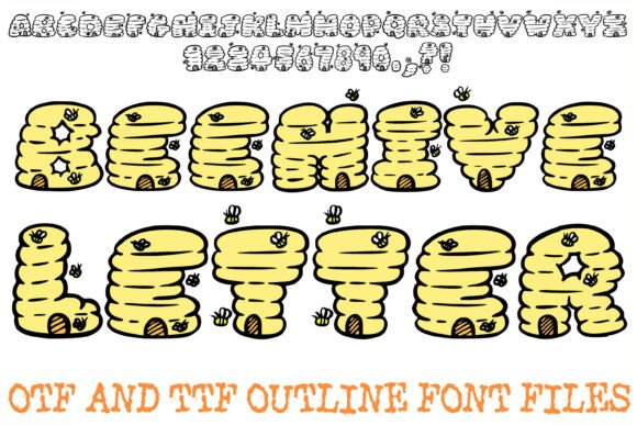 Beehive Letter: A Whimsical Display Font for Editorial Design
