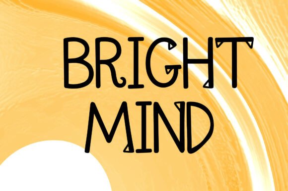 Brightmind: The Playful Display Font for Handmade Products