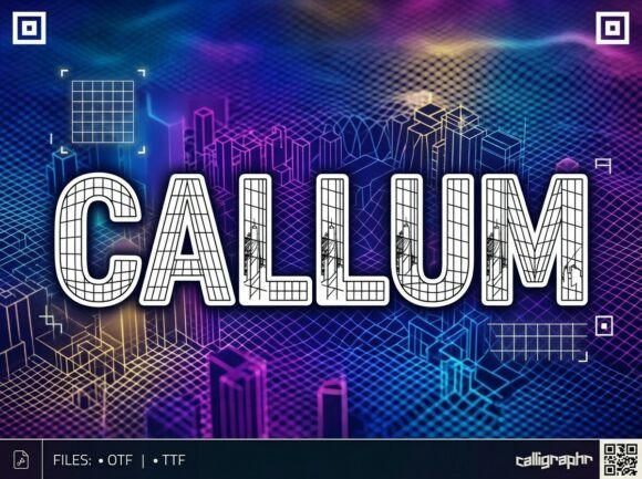 Callum: A Bold Display Font for Editorial Design