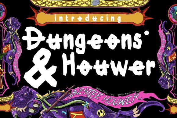 Dungeons and Houwer: A Fantasy Typeface for Epic Web Design