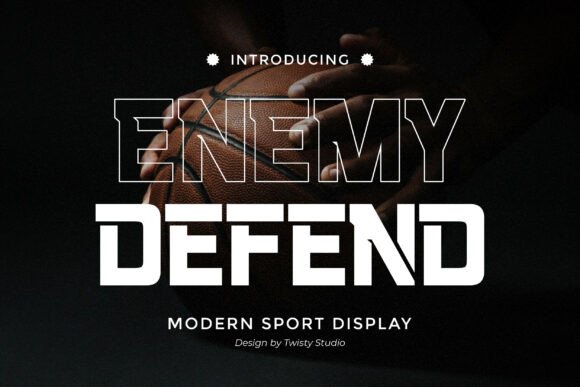 Enemy Defend: A Bold Display Font for High-Impact Branding