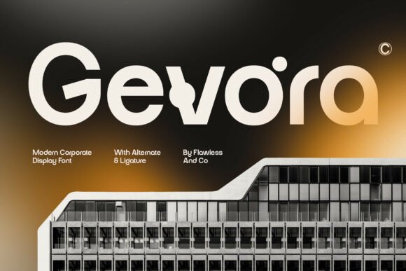 Gevora: The Modern Display Typeface for Polished Web Design
