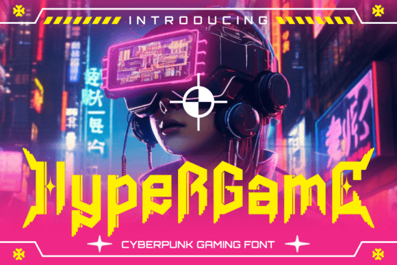 Hypergame: The Cyberpunk Typeface That Redefines Bold Branding