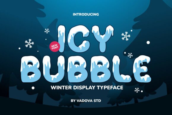 Icy Bubble: The Perfect Display Font for Winter Web Design