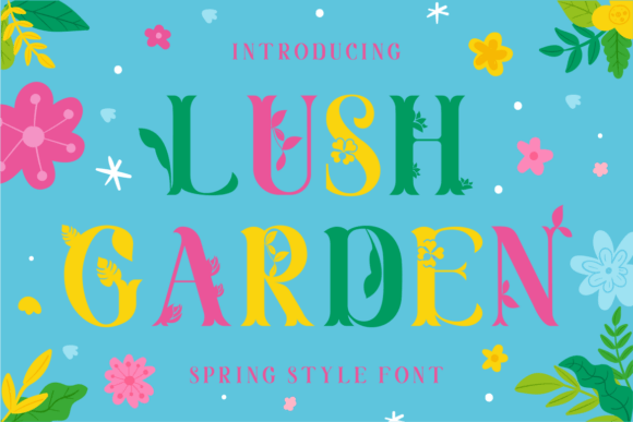Lush Garden: A Creative Font for Vibrant Small Business Branding