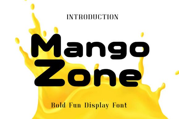 Mango Zone: The Tropical Display Font for Bold Branding