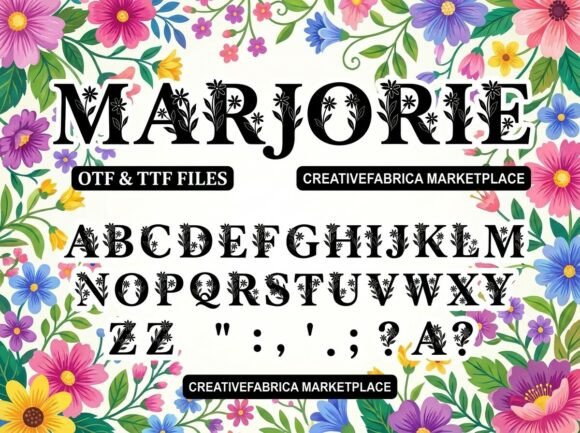 Marjorie: A Decorative Display Font for Bold Branding