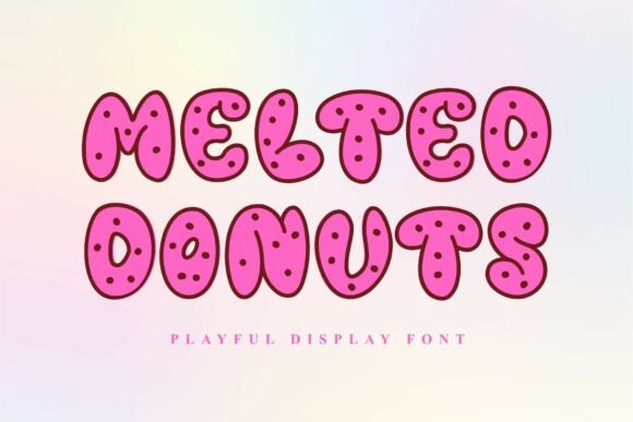 Melted Donuts: The Perfect Creative Font for Handmade Brands