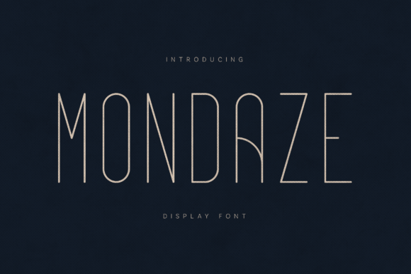 Mondaze: The Premium Display Typeface for Modern Branding