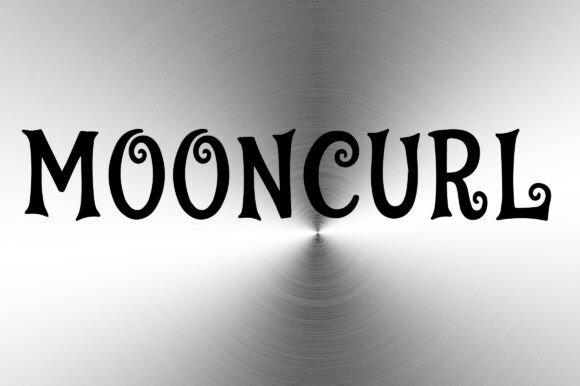 Mooncurl: The Whimsical Display Typeface for Magical Shop Branding