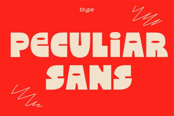 Peculiar Sans: The Bold Display Font for Memorable Brand Identity