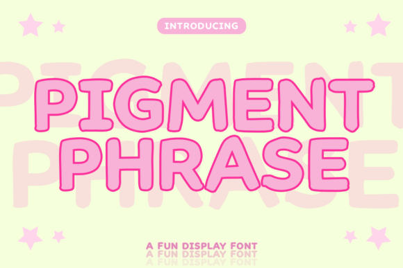 Pigment Phrase: The Creative Display Font for Bold Brand Identity