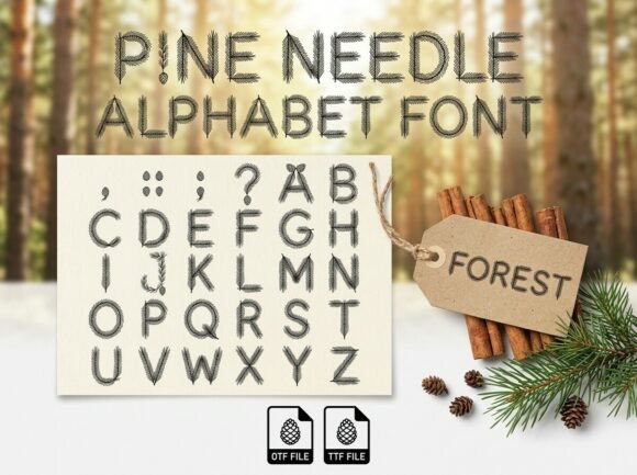 Pine Needle: The Premium Display Typeface for Authentic Brand Identity