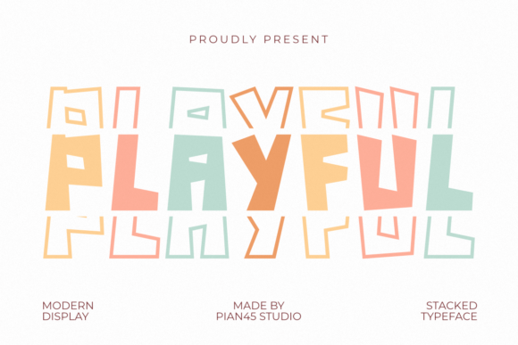 Playful Stacked: A Vibrant Display Typeface for Bold Branding