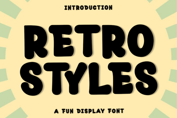 Retro Styles Font for Festive Craft Projects