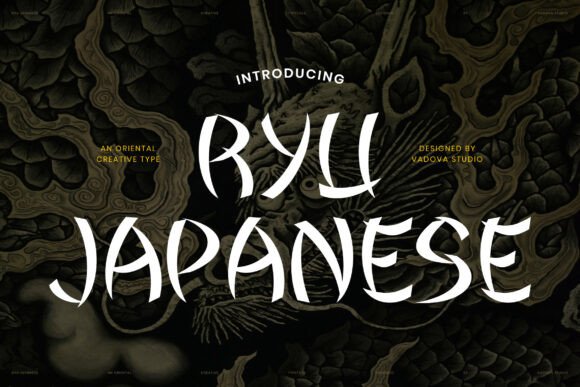 Ryu Japanese: The Display Typeface for Bold Editorial Design