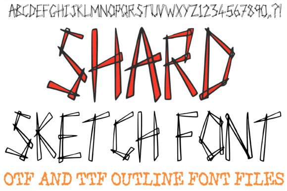 Shard Sketch Lettering Hand Drawn: The Creative Font for Bold Brand Identity