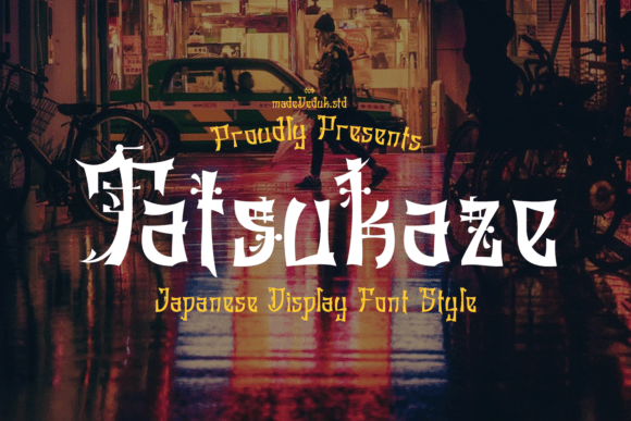 Tatsukaze: The Premium Display Font for Handmade Japanese-Inspired Crafts