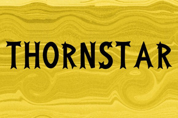 Thornstar: The Bold Display Font for Magical Craft Projects