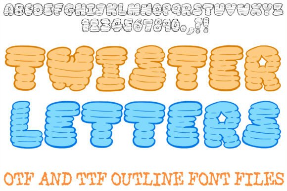 Twister Letters: A Playful Display Font for Handmade Creations