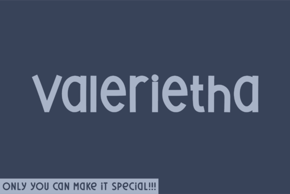 Valerietha: A Natural Handwritten Typeface for Web Design