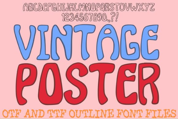 Vintage Poster: The Perfect Retro Font for Handmade Products